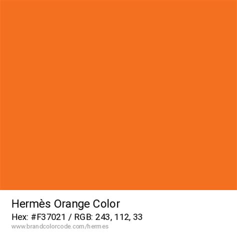 hermes orange color chart